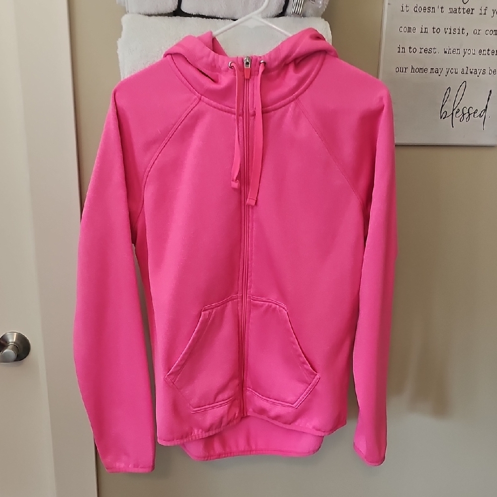 Womens Trendy Pink Zip Up Hoodie